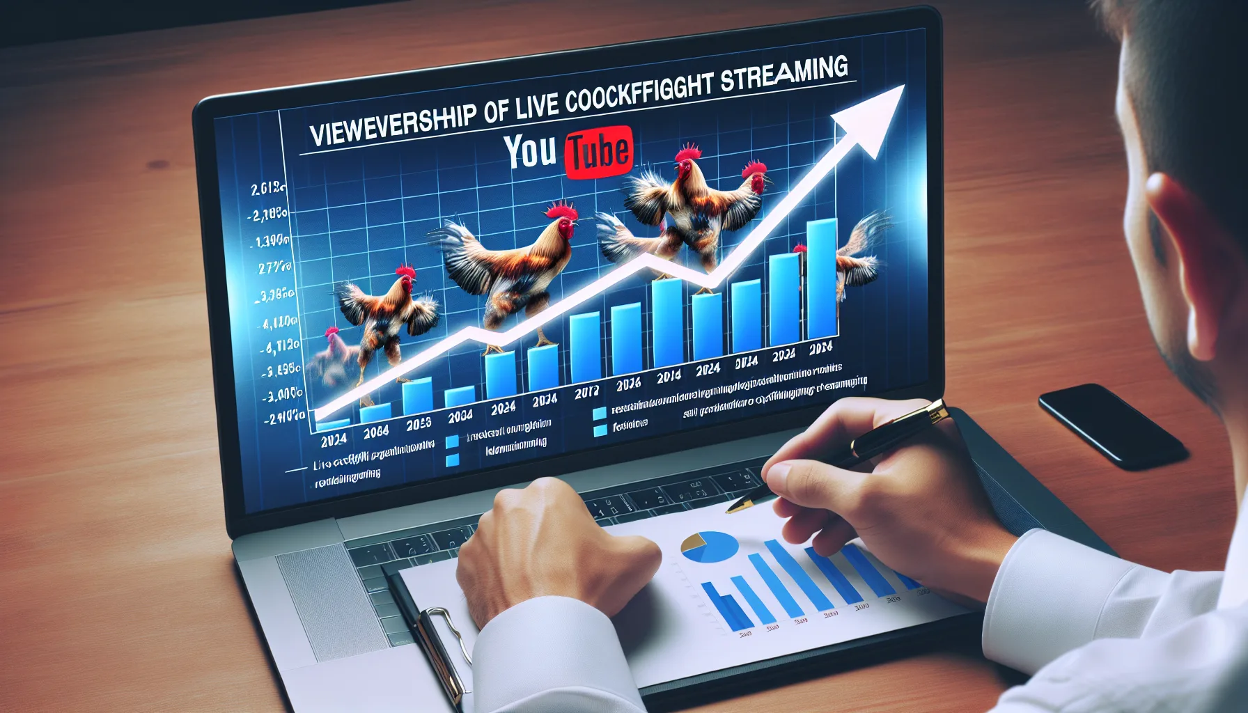 Giao diện theo dõi đá gà trực tiếp trên YouTube