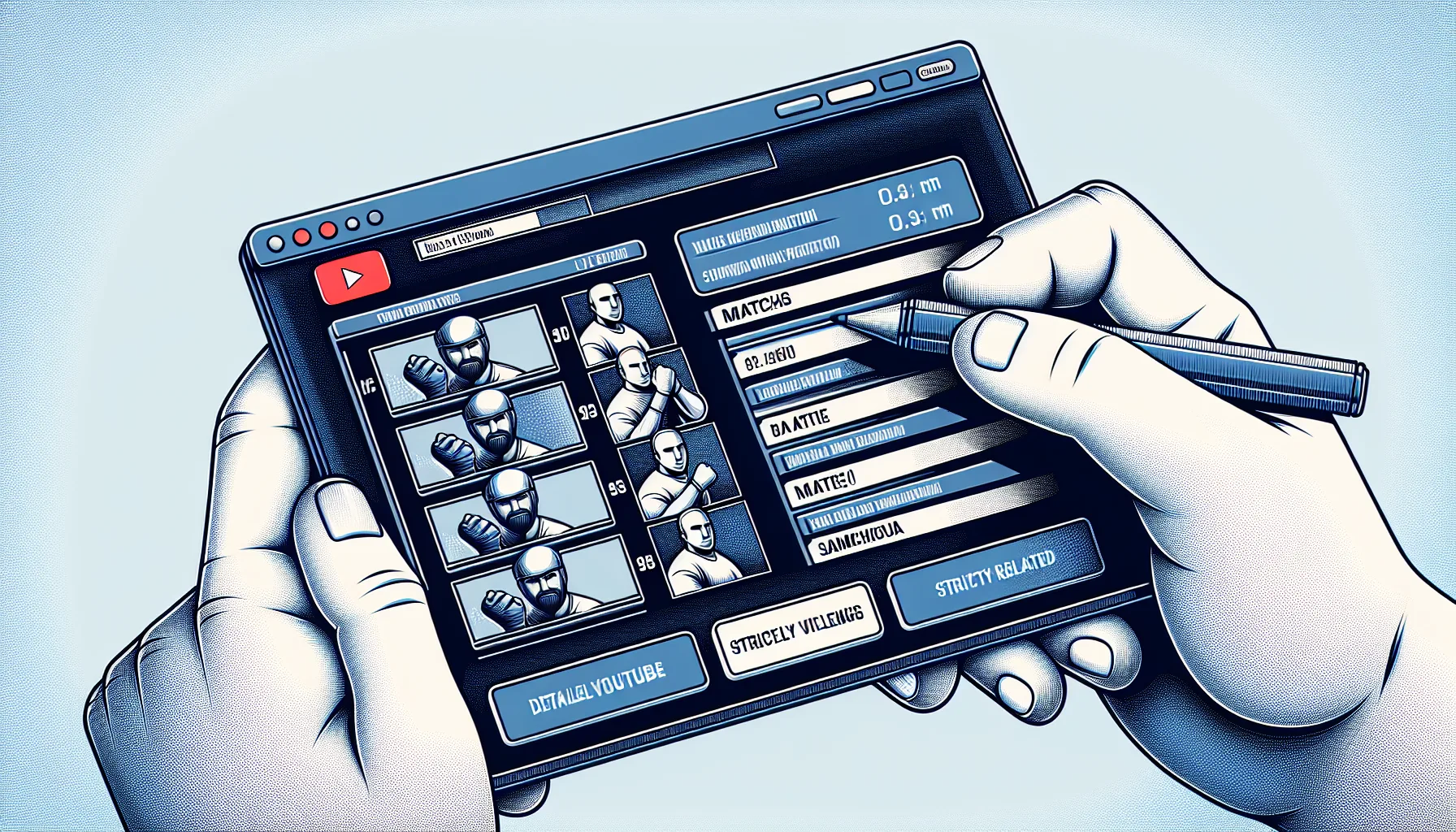 Giao diện lịch phát trực tiếp trên YouTube